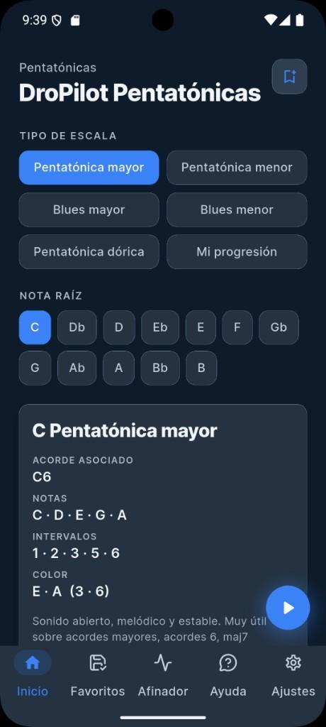 DroPilot Pentatónicas