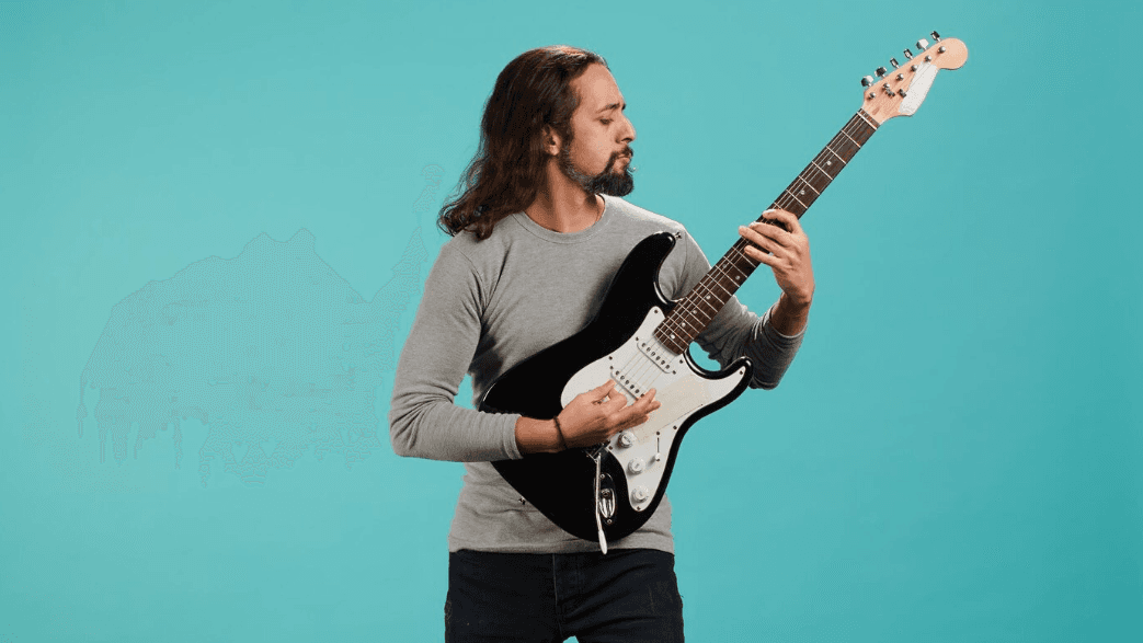 Sesión de guitarra acústica con luz natural