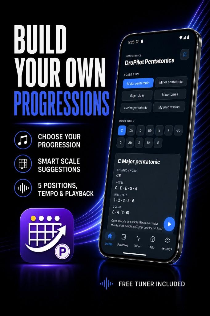 DroPilot Pentatonics: build your own progressions