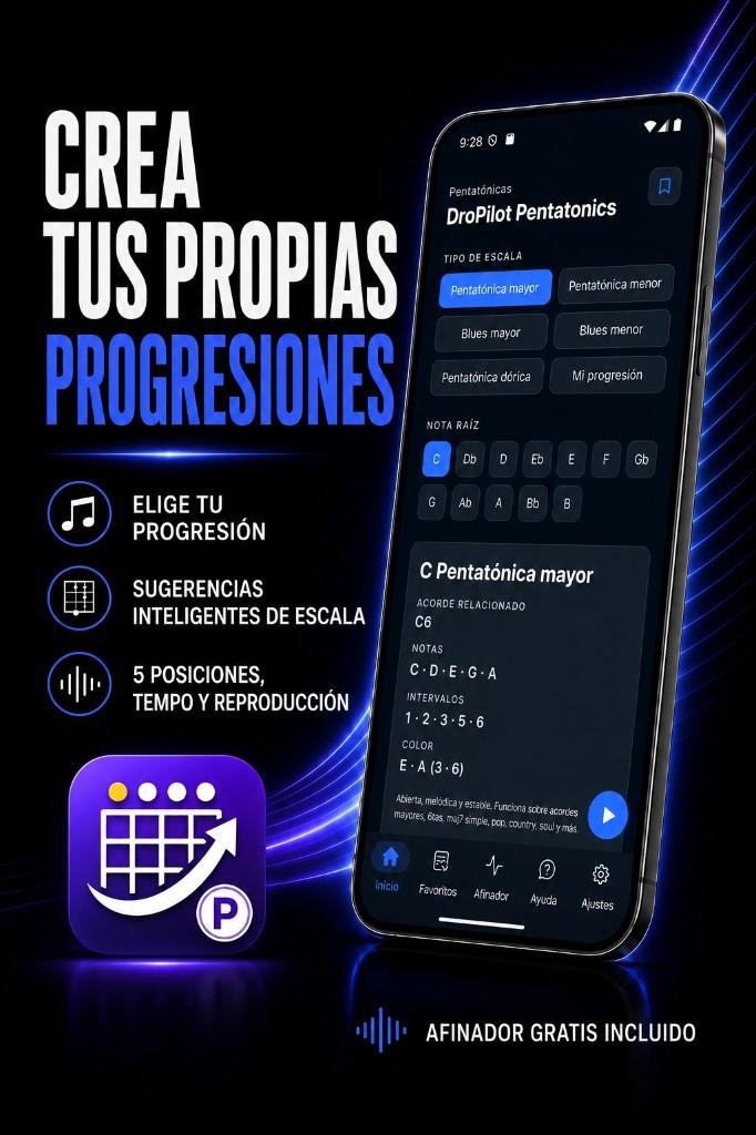DroPilot Pentatónicas: crea tus propias progresiones